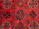 84x118cm Handmade Turkish Wool Carpet – Red and Blue Floral Design from Afghanistan