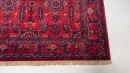 168 X 240 cm Handmade Turkish Wool Carpet – Rich Red & Blue Floral and Geometric Design from Afghanistan