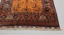 112 X 974 cm Handmade Orange Turkish Wool Rug – Traditional Geometric Design from Afghanistan