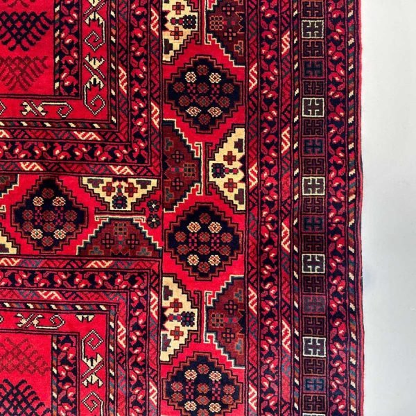 173 X 249 cm Handmade Traditional Turkish Rug - Vintage Red and Black Kilim | Handwoven Carpet | Decorative Floor Rug | Antique Style - Image 5