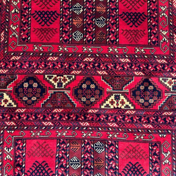 173 X 249 cm Handmade Traditional Turkish Rug - Vintage Red and Black Kilim | Handwoven Carpet | Decorative Floor Rug | Antique Style - Image 6