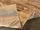 196 X 275 cm Handmade Turkish Wool Rug – Abstract Beige & Blue Modern Design Carpet from Afghanistan