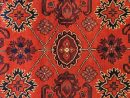 81 X 122 cm Handmade Vintage Turkish Wool Rug – Red & Black Floral Design from Afghanistan