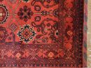 81 X 122 cm Handmade Vintage Turkish Wool Rug – Red & Black Floral Design from Afghanistan