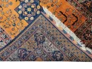 112 X 974 cm Handmade Orange Turkish Wool Rug – Traditional Geometric Design from Afghanistan