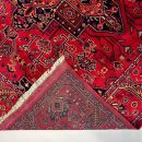 185X182cm Handmade Traditional Turkish Rug - Red and Blue Vintage Handwoven Kilim | Antique Carpet | Decorative Floor Rug