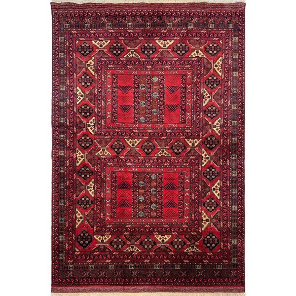 173 X 249 cm Handmade Traditional Turkish Rug - Vintage Red and Black Kilim | Handwoven Carpet | Decorative Floor Rug | Antique Style
