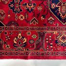 192 X 274 cm Handmade Turkish Vintage Carpet – Red and Navy Kilim | Traditional Decorative Rug | Handwoven Floor Art | Classic Wool Rug