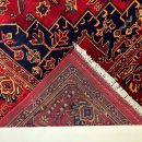 192 X 274 cm Handmade Turkish Vintage Carpet – Red and Navy Kilim | Traditional Decorative Rug | Handwoven Floor Art | Classic Wool Rug
